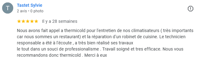 Avis clients chauffagiste Dordogne THERMICOLD PLUS Neuvic